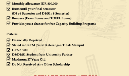 VDMI Scholarship Open Application for 2025/2026